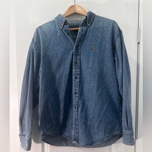 Vintage Y2K Women’s Ralph Lauren Sport Denim Shirt